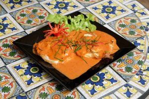 Red Curry With omelet at Sri Chiang Yeun House in Chiang Mai