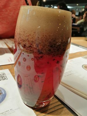 Berry juice at Wagamama in Birmingham
