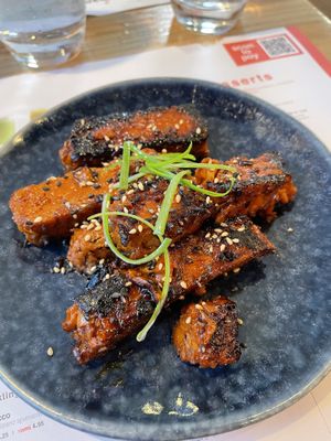 Vegan ribs  at Wagamama in Birmingham