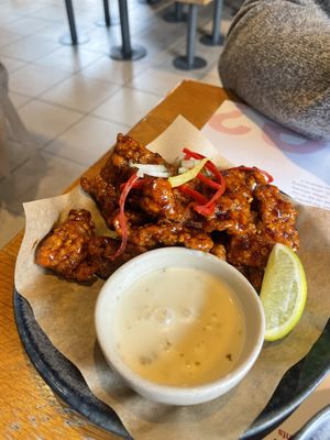 Firecracker vegan chicken - must have!  at Wagamama in Birmingham