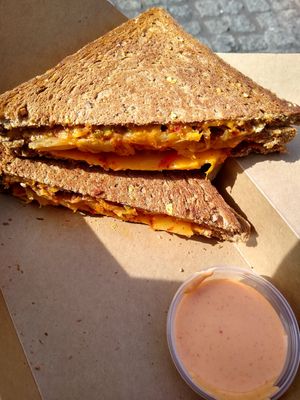 Kimchi toastie at Toastable in Amsterdam