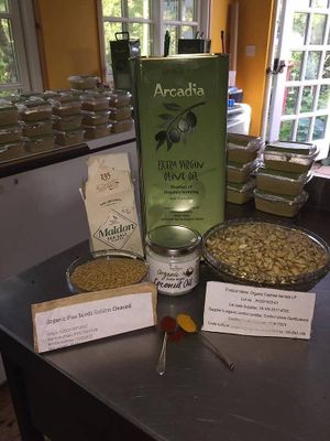 Vegan food shown on Facebook page at Christopher James Delicatessen in Leicester