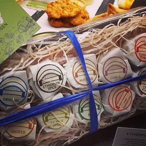 Vegan cheese (photo from Facebook) at Christopher James Delicatessen in Leicester