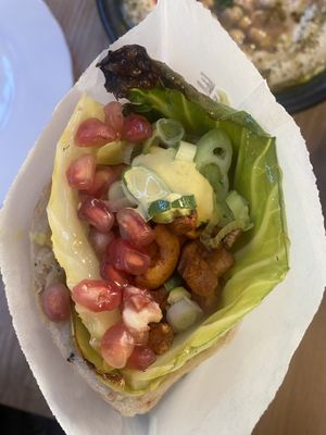 cabbage pita #Veganuary at Shouk in Drumcondra