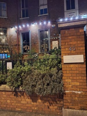 Outside the entrance, easy to miss at Shouk in Drumcondra