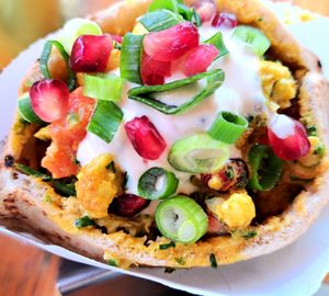 Cauliflower pita at Shouk in Drumcondra