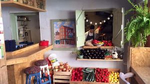 kitchen at Shouk in Drumcondra