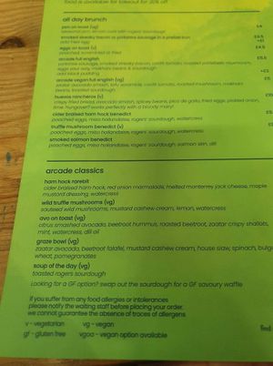  at Arcade Coffee and Food in Huddersfield