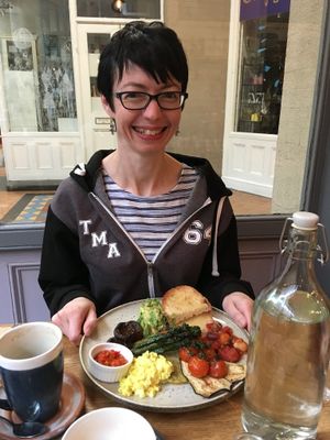 The full vegan breakfast with avocado - I was pretty pleased :D at Arcade Coffee and Food in Huddersfield