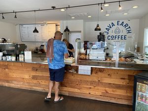 Order counter at Java Earth in San Diego