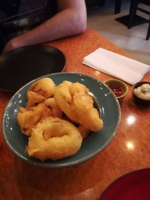 Onion  rings at Boulevard Burger House in Porto