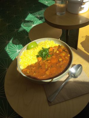 Sweet potato curry. at Karma Food - Laurenzerberg in Vienna