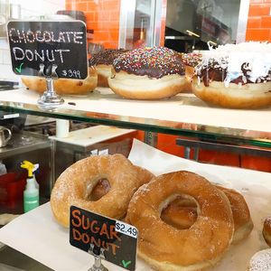 Vegan donuts  at Frena Bakery and Café - Soma in San Francisco