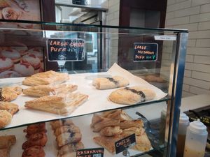 Large vegan puff pastries at Frena Bakery and Café - Soma in San Francisco