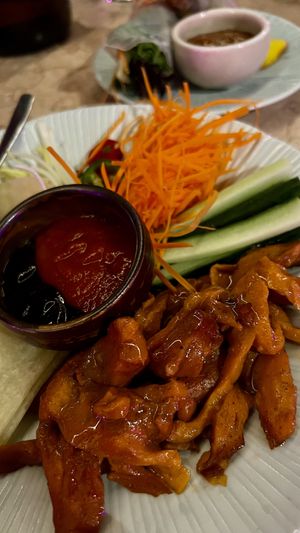DIY vegan duck wraps  at Hochi Mama in Melbourne