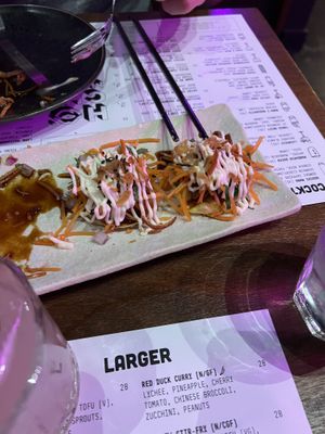 Vegan duck crisp wonton 👌  at Hochi Mama in Melbourne