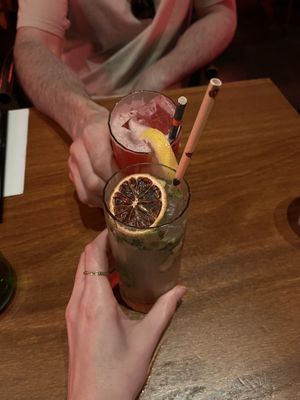Big papa and pink wedding mocktails   at Hochi Mama in Melbourne