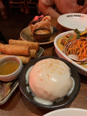 Coconut rice could be a dessert item. It’s delicious   at Hochi Mama in Melbourne