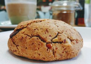 Choc chip and nut cookie at Little Things Coffee in Blackburn