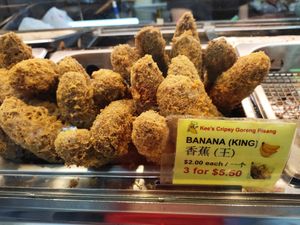 Banana king at Kee's Crispy Goreng Pisang in Central Singapore