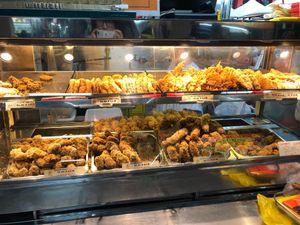 Fried selection at Kee's Crispy Goreng Pisang in Central Singapore
