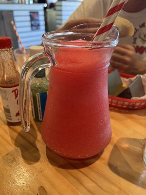 1L Frozen Watermelon Margarita Jug  at Beach Burrito in Newcastle