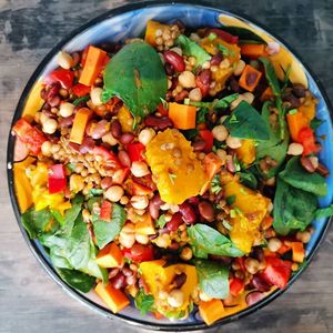 LENTIL PUMPKIN SALAD at Way2live Cafe & Pantry in Hammondville