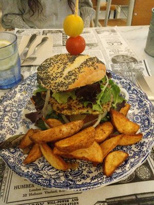 veggie burger  at Santa & Co in Santander