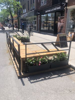 Patio at Cafe Jardin in Verdun