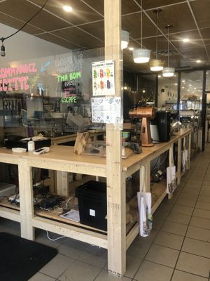 Inside at Cafe Jardin in Verdun