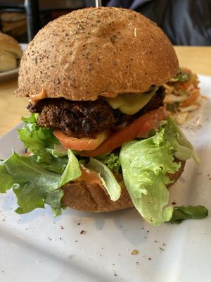 Cheese burger (homemade patty)  at Cafe Jardin in Verdun