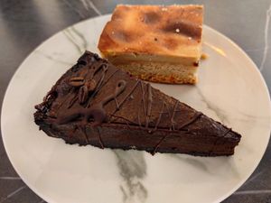 Mokas Kuka ( chocolate and coffee cake) at Mazā Terapija in Riga