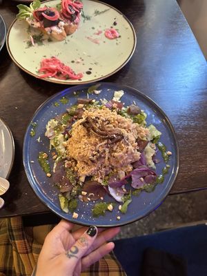 Mushroom risotto   at Mazā Terapija in Riga