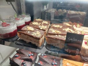 Desserts at Mazā Terapija in Riga