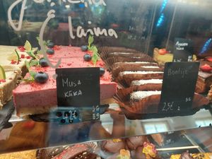 Desserts at Mazā Terapija in Riga