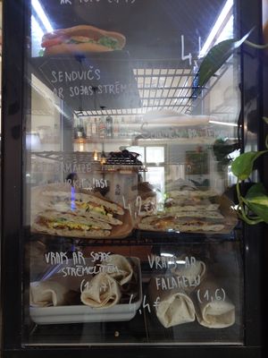 Sandwiches at Mazā Terapija in Riga