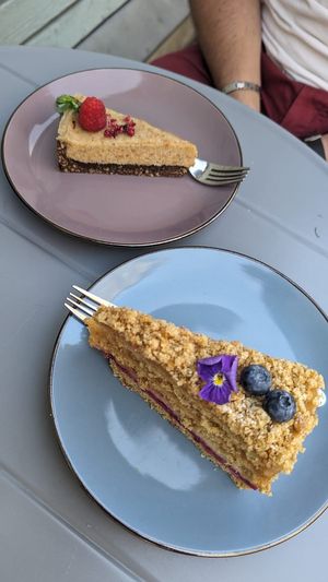 Cakes at Mazā Terapija in Riga