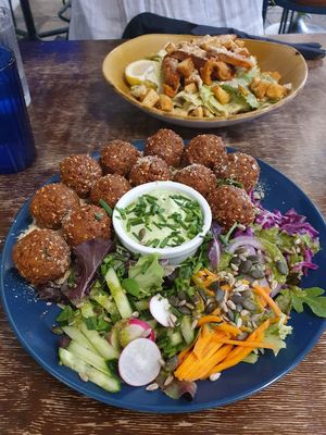 Falafel platter (large) at Mazā Terapija in Riga