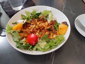 Lunch pasta at Mazā Terapija in Riga