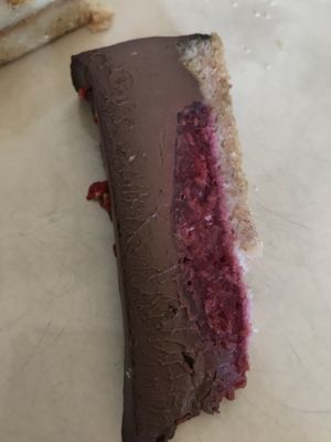 choco raspberry cake  at Mazā Terapija in Riga