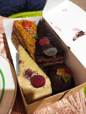 Cakes at Mazā Terapija in Riga