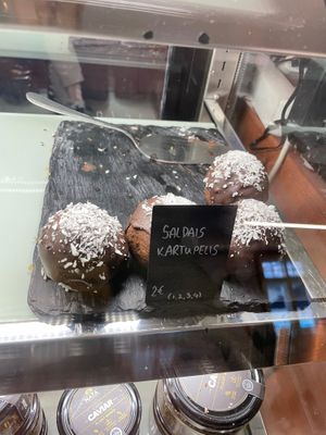 Cakes at Mazā Terapija in Riga