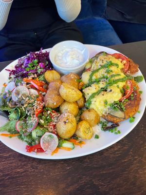 Soy schnitzel at Mazā Terapija in Riga