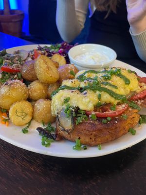 Soy schnitzel at Mazā Terapija in Riga