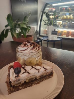 Dessert at Mazā Terapija in Riga