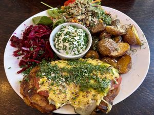 Soy schnitzel   at Mazā Terapija in Riga