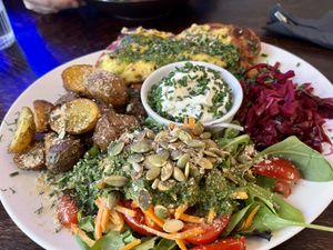 Soy schnitzel   at Mazā Terapija in Riga