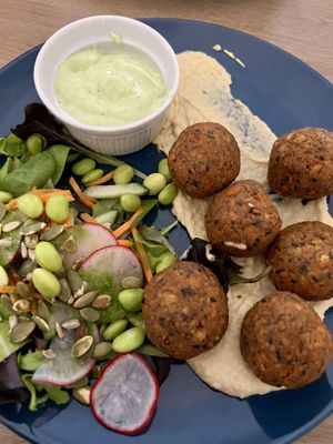 Small falafel plate   at Mazā Terapija in Riga