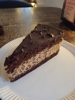 Cookie dough cake #Veganuary at Mazā Terapija in Riga
