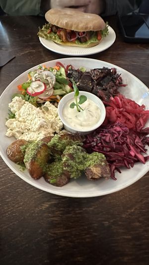 Eggplant Herring bowl  at Mazā Terapija in Riga